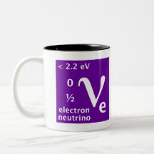 Standart modellera (elektronneutrinoen) kaffe mugg