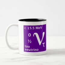 Standart modellera (tau-neutrinoen) kaffe mugg