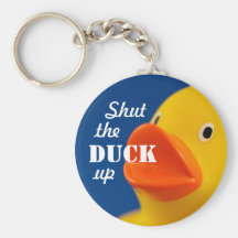 Stäng ankan upp Keychain Nyckelring