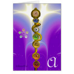 STÅNG AV ASCLEPIUS MED 7 CHAKRAS, ANDLIG ENERGI KORT