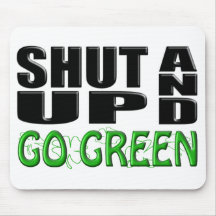 STÄNG SIG UPP OCH GÅ GRÖNT (Shamrocks) Musmatta