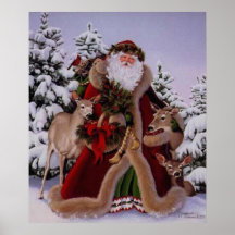 Stanta Claus och skogplatsaffischen
