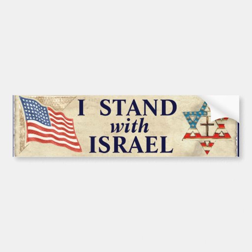 "Står jag med Israel ", Bildekal