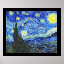 Starry natt av Vincent Van Gogh Posters