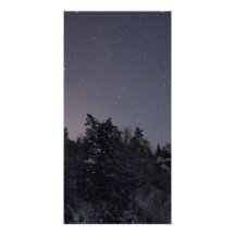 Starry nordlig himmel anpassade foto kort