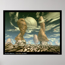 Starship museum - planet Mandos 2902 Posters