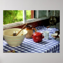 START UNDER $20 - röd sockerbunke Posters