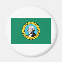 Stat Washingtonflagga Magnet För Kylskåp