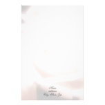 Stationär rosa ros brevpapper design