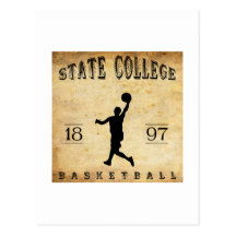 Statlig Pennsylvania för högskola 1897 basket Vykort