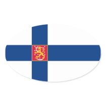 Statliga Finland sjunker den ovala klistermärken