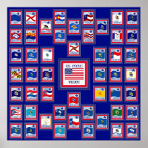 STATLIGA USA 50 SJUNKER BLUE/555 POSTERS
