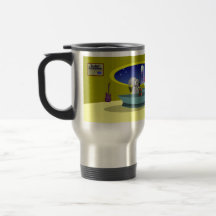 Stayin som är hopplockad på kontorstravel mug kaffe koppar
