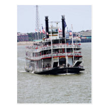 Steamboat på Mississippiet River Vykort