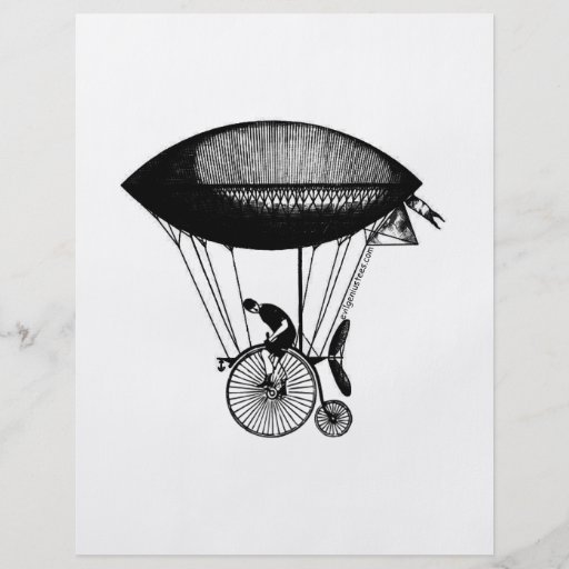 Steampunk derigicyclist personliga flygblad