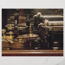 SteamPunk - DIY-skrivmaskin Flygblad