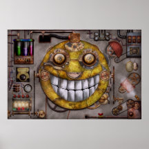Steampunk - glädjen av teknologi affisch