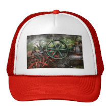 Steampunk - maskin - transport av framtiden baseball hat
