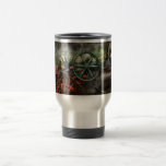 Steampunk - maskin - transport av framtiden kaffe mugg