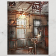 Steampunk - maskinist - den malande stationen flygblad