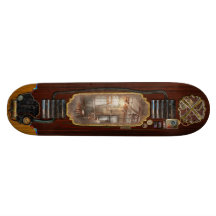 Steampunk - maskinist - den malande stationen skate decks