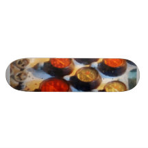 Steampunk - mätinstrument i torpedrum skateboards