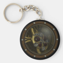 Steampunk mekanisk hjärtnyckelring
