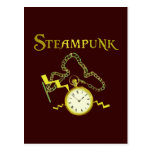 Steampunk Pocketwatch Vykort