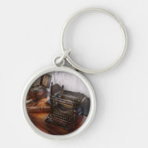 Steampunk - skrivmaskin - den hemliga budbärare nyckel ring