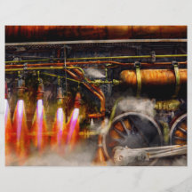 Steampunk - tåg - den uttryckliga toppen flygblad