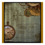 Steampunk Time maskin Anpassningsbara Tillkännagivanden