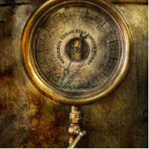 Steampunk - tryckmätaren photo cutouts
