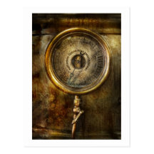 Steampunk - tryckmätaren vykort