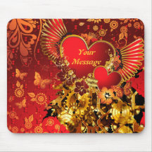 Steampunk valentin 2 Mousepad Mus Matta
