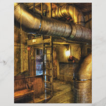 SteamPunk - var rör går Full Färg Flygblad