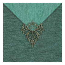 Steampunk vintagedamast och blommigt inbjudan