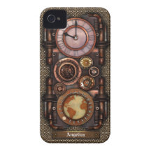 Steampunk vintageur #1C iPhone 4 Cases