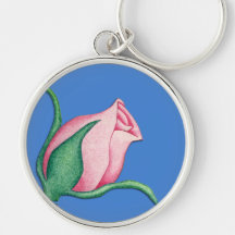 Steg blått högvärdiga Keychain Nyckel Ringar