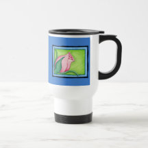 Steg blåtttravel mug kaffe koppar