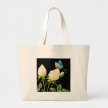 Steg knoppar & fjärilen tote bag