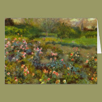 Steg trädgården vid Renoir härlig impressionistkon kort