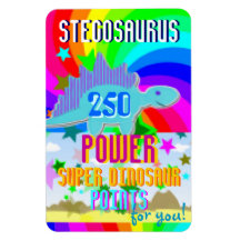 Stegosaurus 250 driver toppna Dino pekar för dig! Magneter