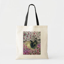 Stella i blommor mig - Siamese katt för chokladpra Tote Bags