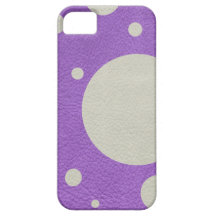 Sten spridda fläckar på lilaläderstruktur iPhone 5 cases