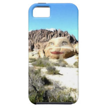 Stenansikte med läppstift iPhone 5 fodraler
