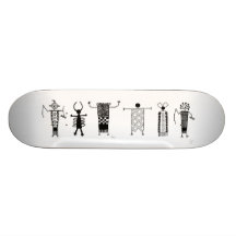 Stenkonst bemannar på Skateboarddäck