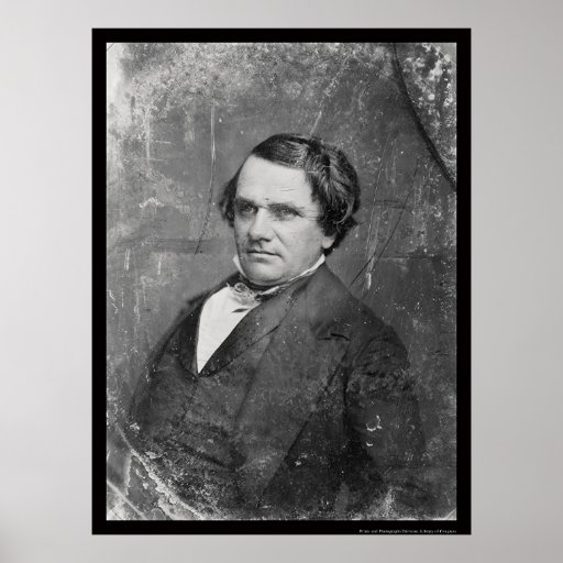 Stephen Arnold Douglas Daguerreotype 1844 Affisch