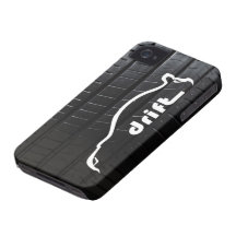 STI "driva" med däckdäckmönster iPhone 4 Case-Mate Cases