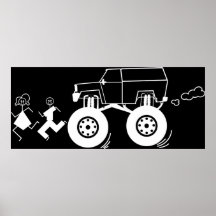 Stick figurtransport print