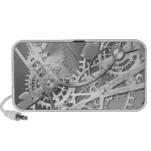 Stickasteampunkklockan utrustar iPhone högtalare
